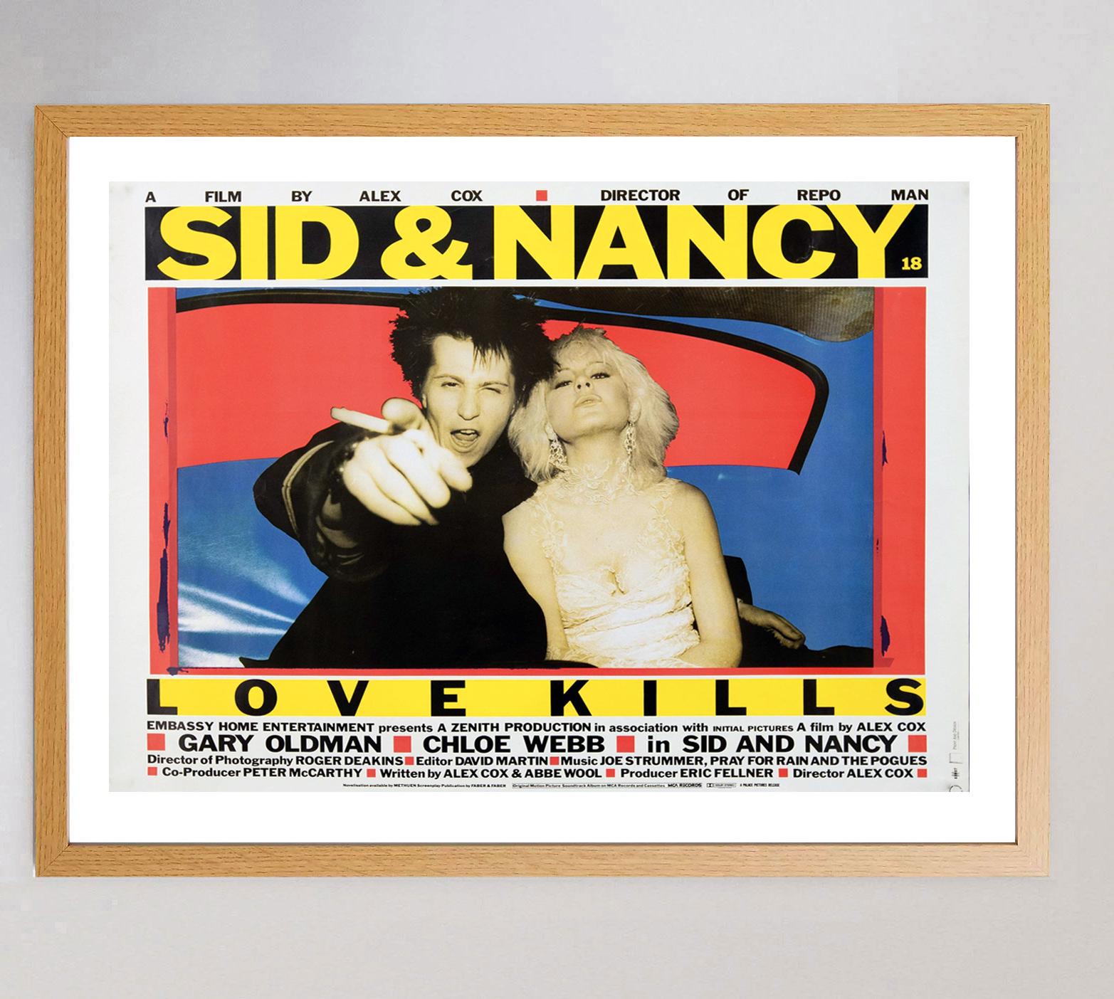 Britannique Affiche vintage originale Sid & Nancy, 1983 en vente