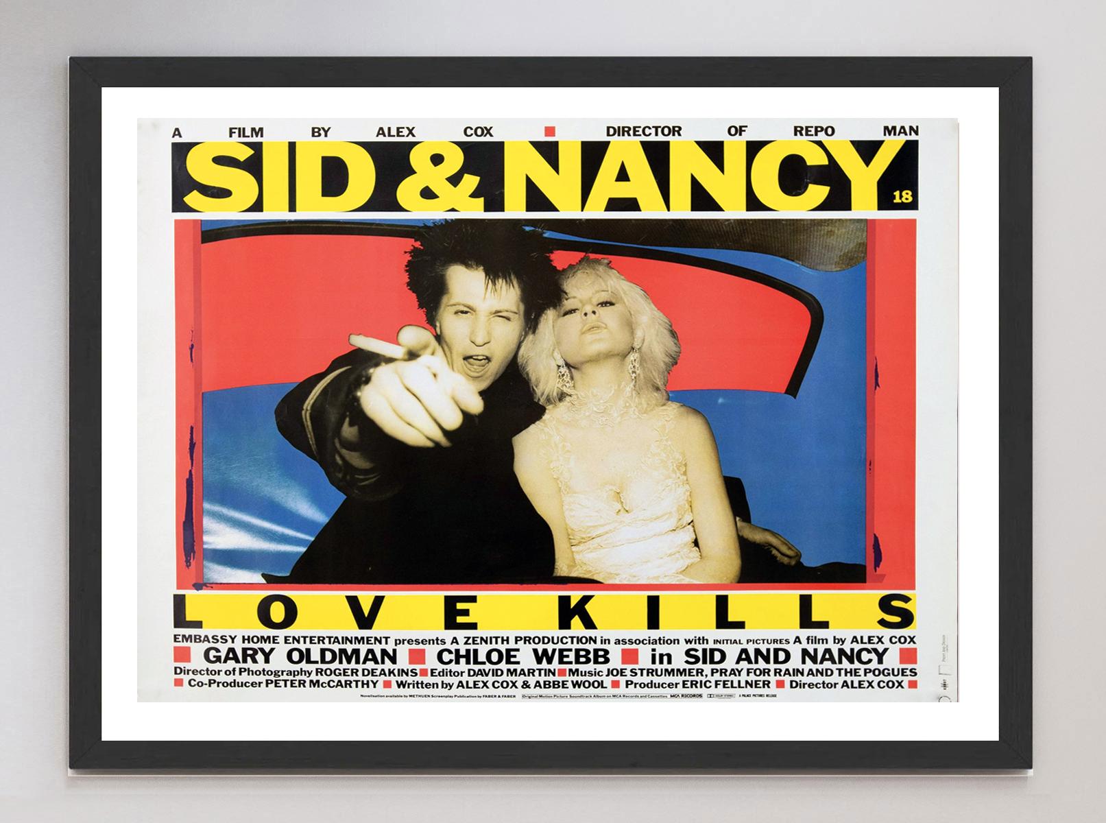 Late 20th Century 1983 Sid & Nancy Original Vintage Poster For Sale