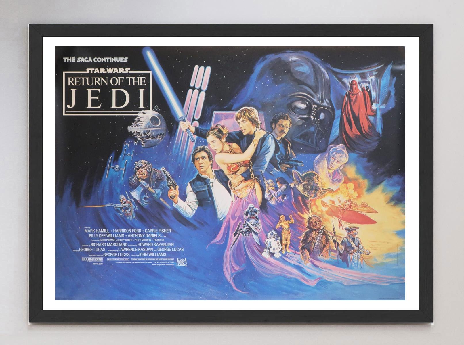 Late 20th Century 1983 Star Wars Return Of The Jedi Original Vintage Poster For Sale