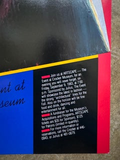 Affiche d'événement artistique « Apartment Hill », Wayne Thiebaud, 1983