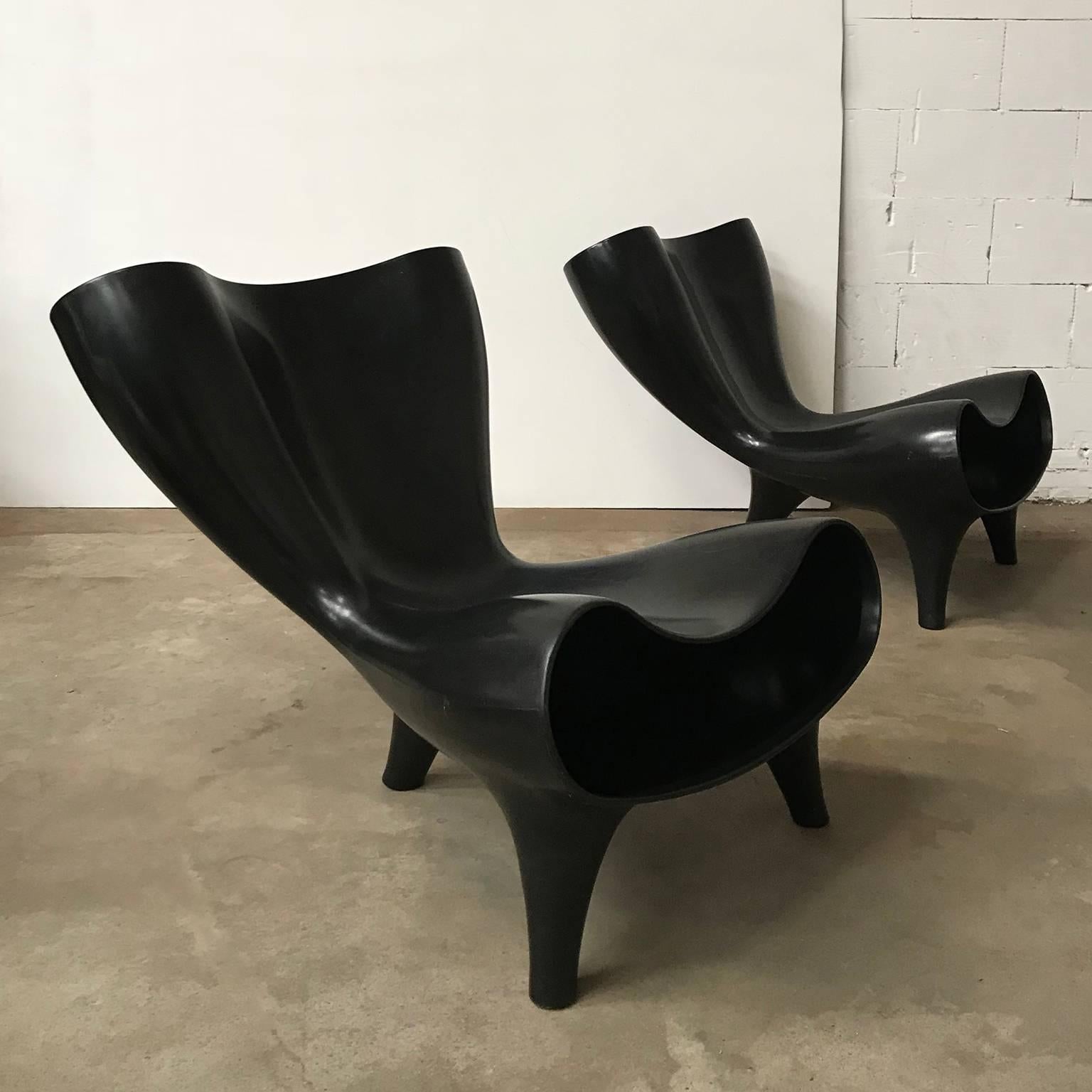 1983, Marc Newson, Black Orgone Chair 9
