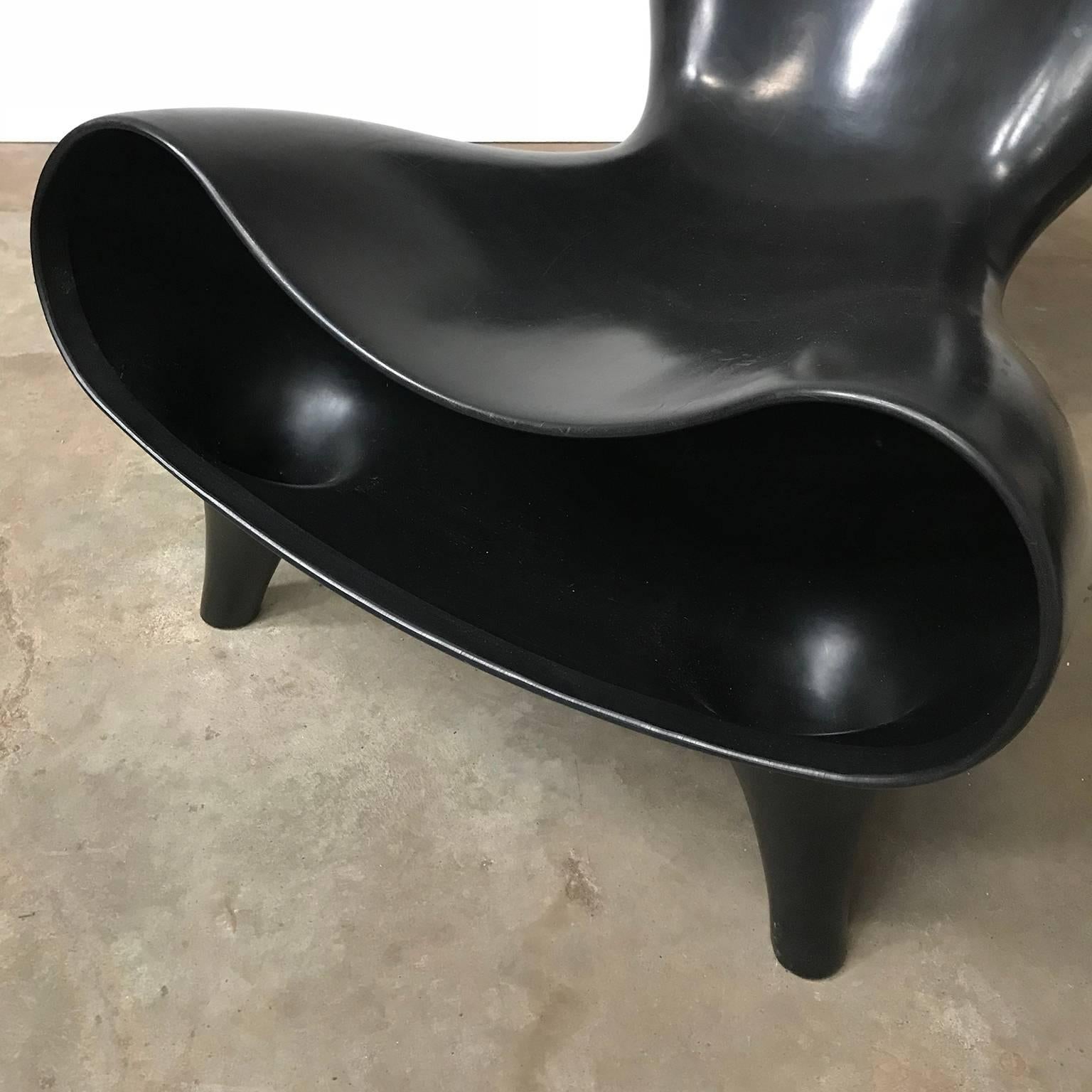 Plastic 1983, Marc Newson, Black Orgone Chair