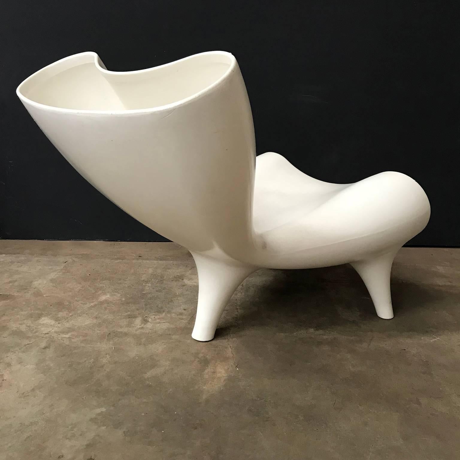 Moderne Chaise Orgone blanche, Marc Newson, 1983 en vente