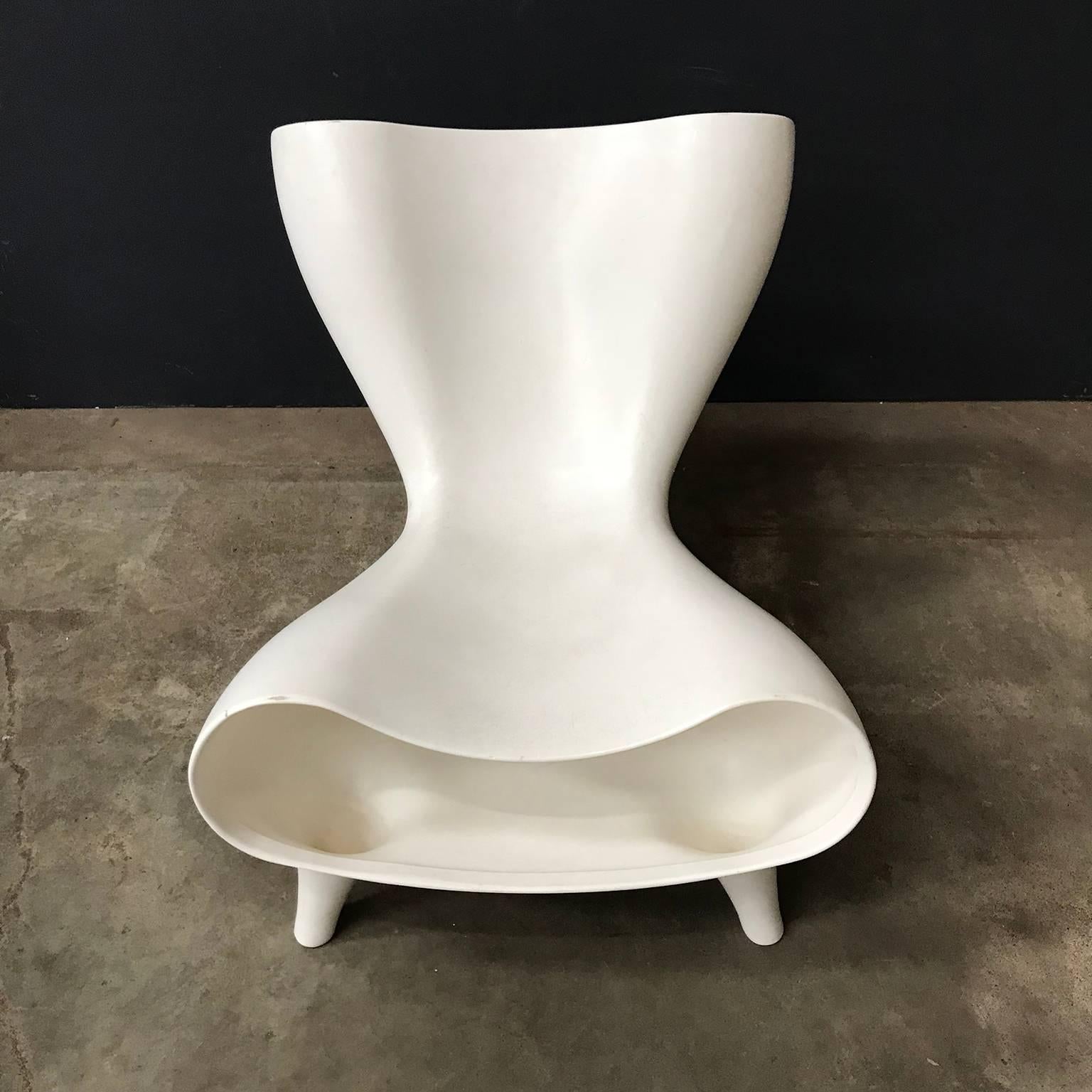 Fin du 20e siècle Chaise Orgone blanche, Marc Newson, 1983 en vente