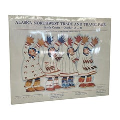 Plakat zur „Alaska Northwest Trade and Travel Fair“ von 1984, gestaltet von Rie Munoz.