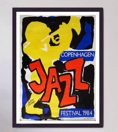 1984 Copenhagen Jazz Festival Original Vintage Poster