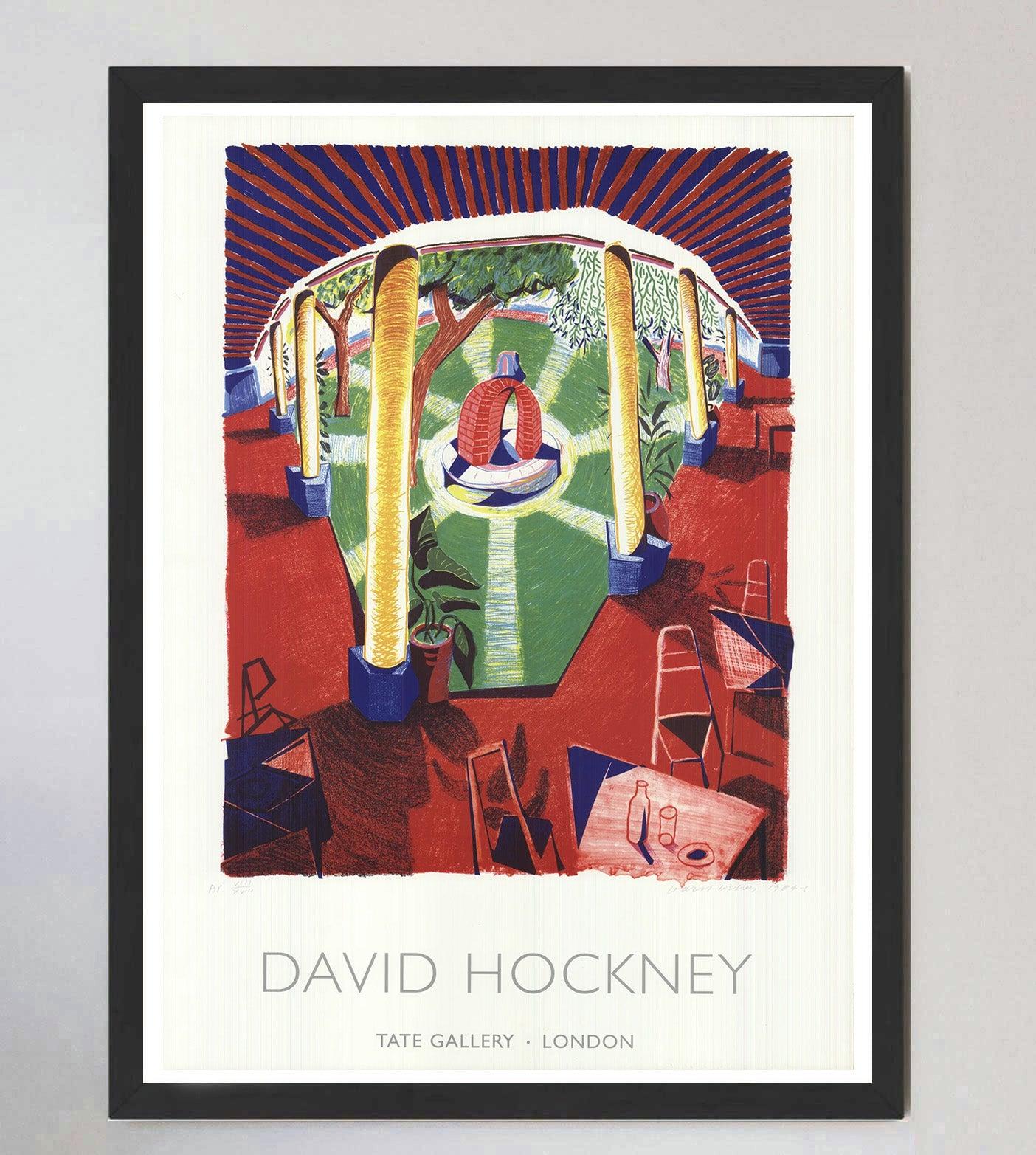 1984 David Hockney - Tate Gallery Original Vintage Poster (Ende des 20. Jahrhunderts) im Angebot