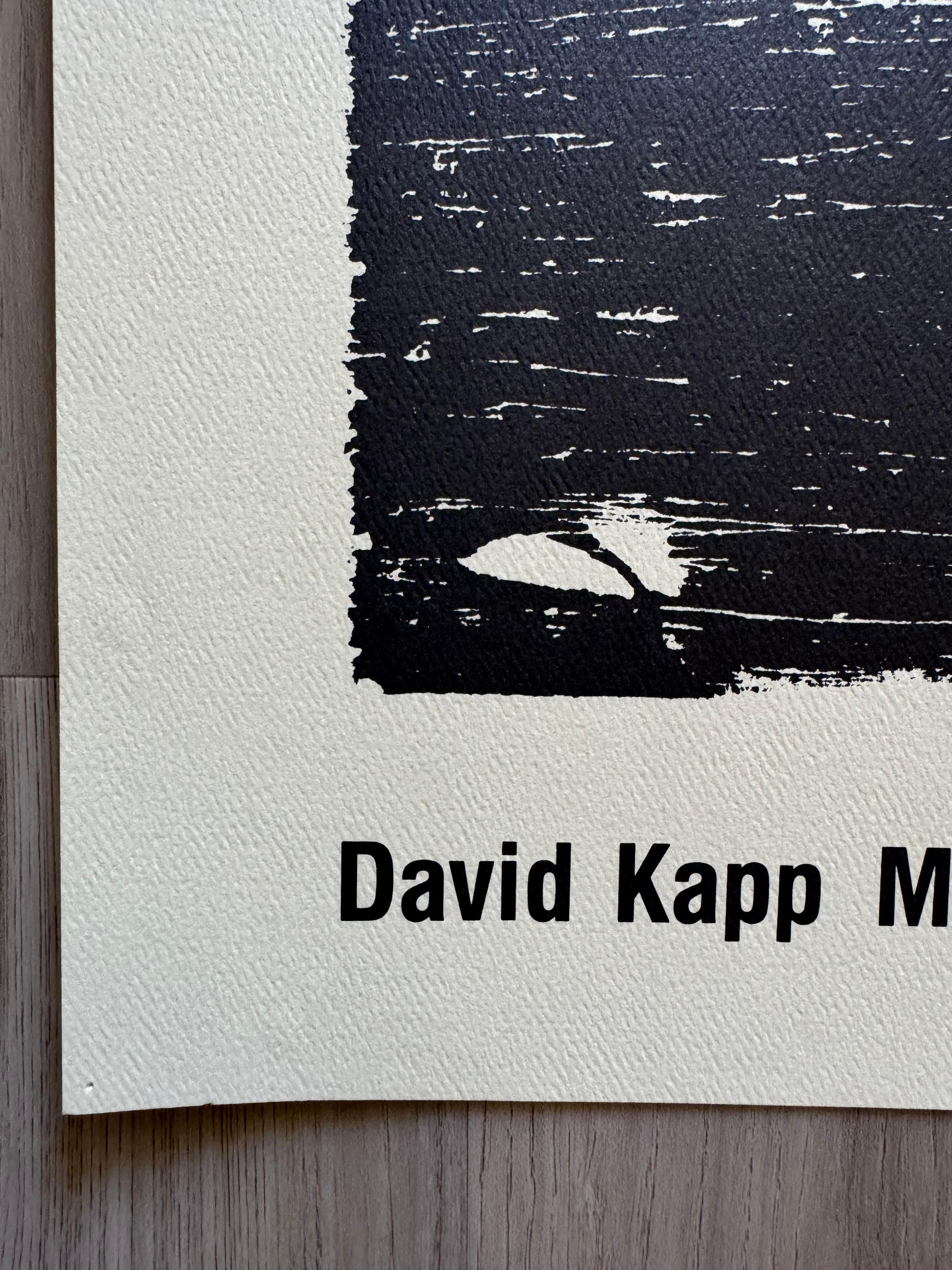 Abstrakter Ausstellungsdruck von David Kapp, 1984 (Papier) im Angebot