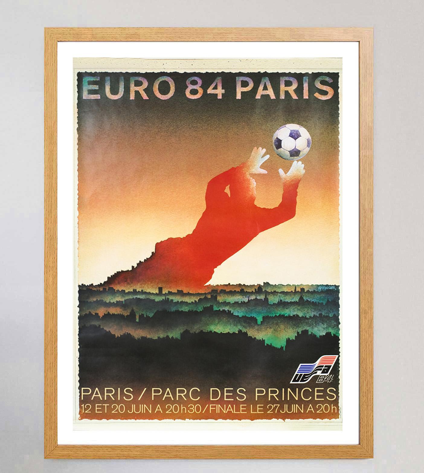 Francese 1984 Euro 84 - Parigi Poster originale d'epoca in vendita