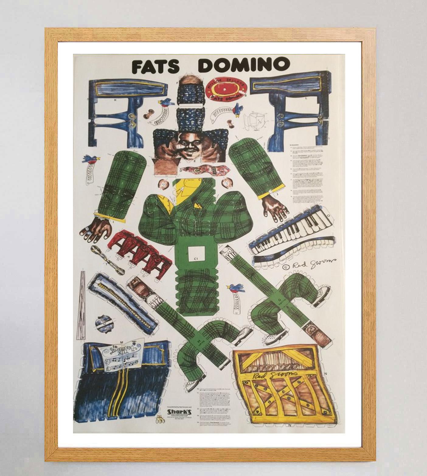 Americano 1984 Fats Domino - Red Grooms - Poster originale d'epoca in vendita