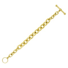 1984 Kieselstein Cord Vintage 18 Karat Gold Link Toggle Bracelet