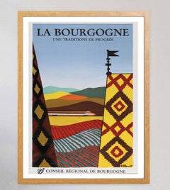 1984 La Bourgogne - Bernard Villemot Original Vintage Poster
