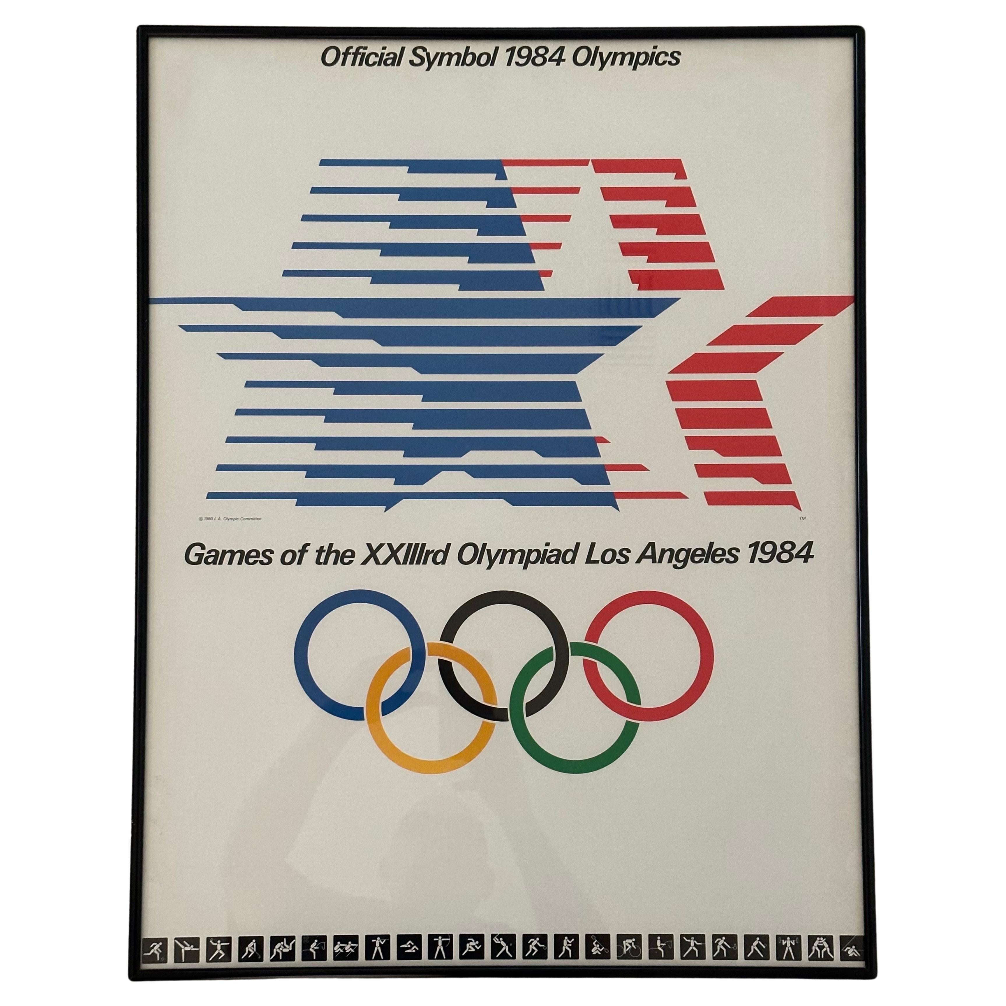affiche jeux olympiques 1984