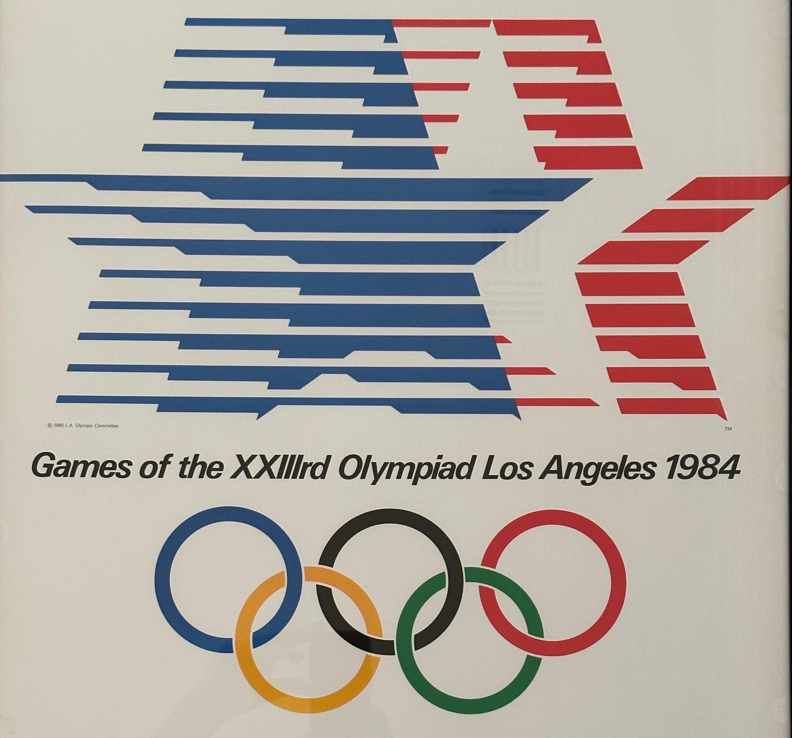 Américain  Affiche des Jeux olympiques de Los Angeles de 1984 en vente