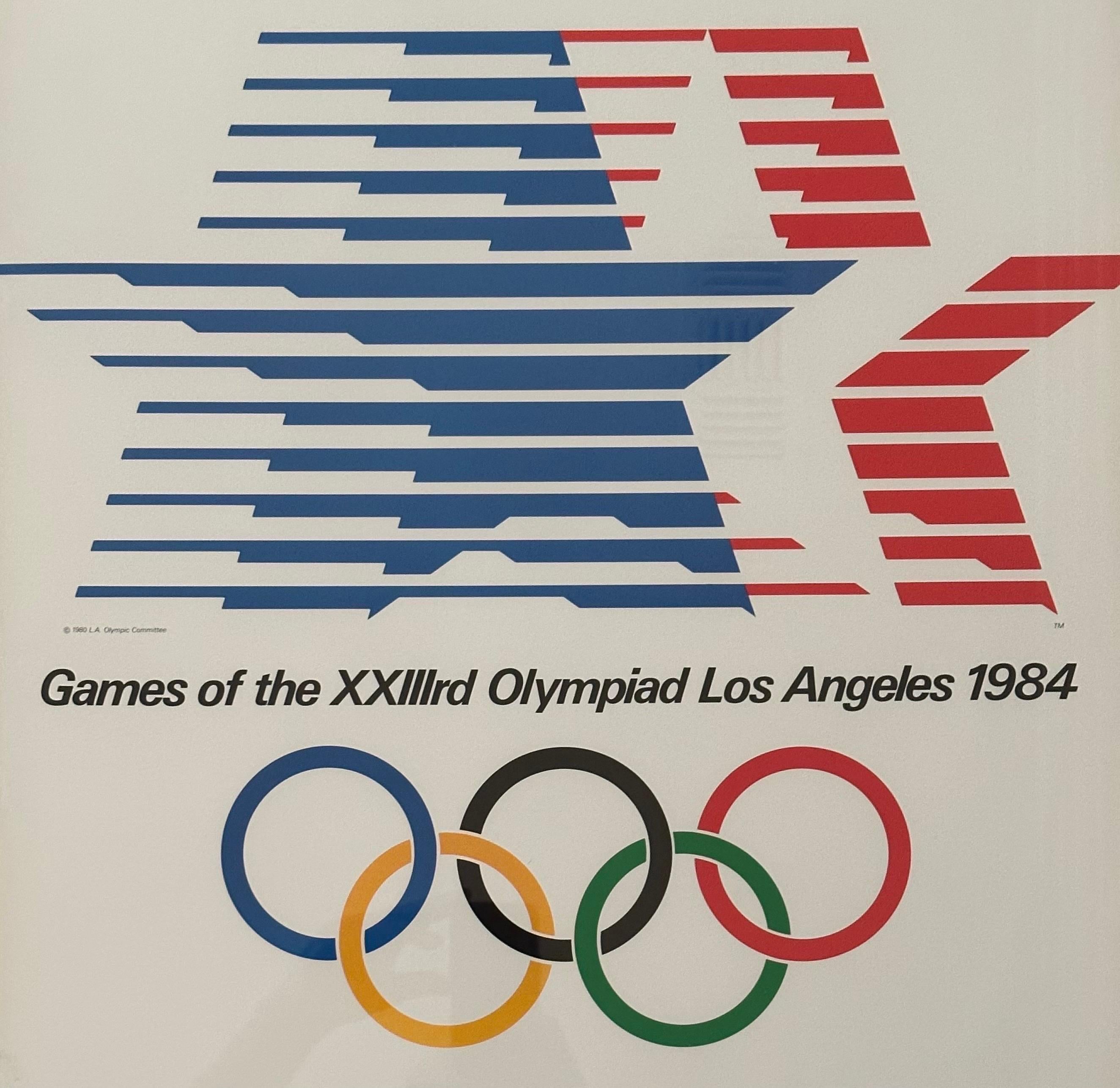  Poster „1984 Los Angeles Olympische Spiele“ (Papier) im Angebot