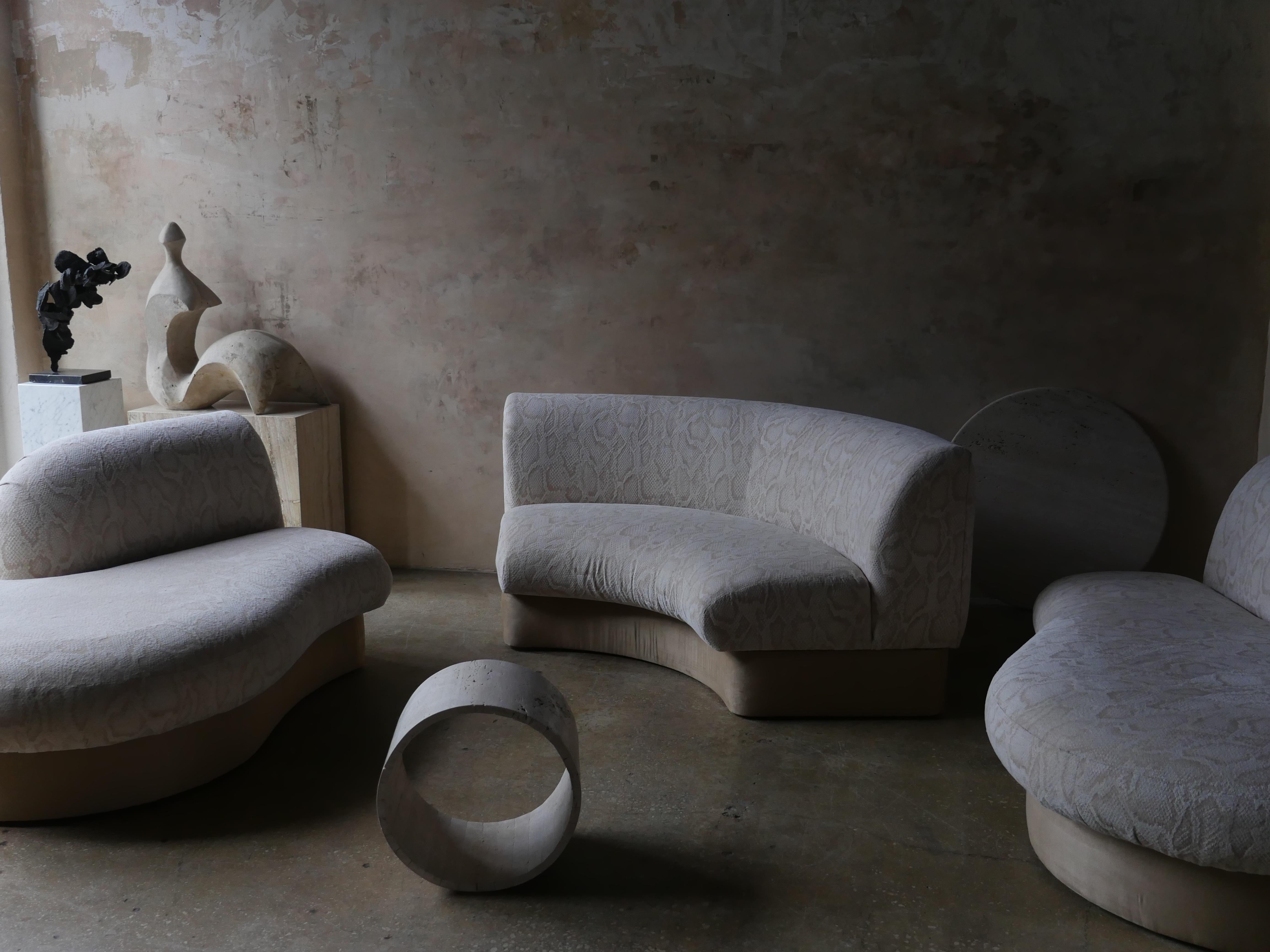 Chenille Canapé sectionnel Sit Tight de Milo Baughman pour Thayer Coggin, 1984 en vente