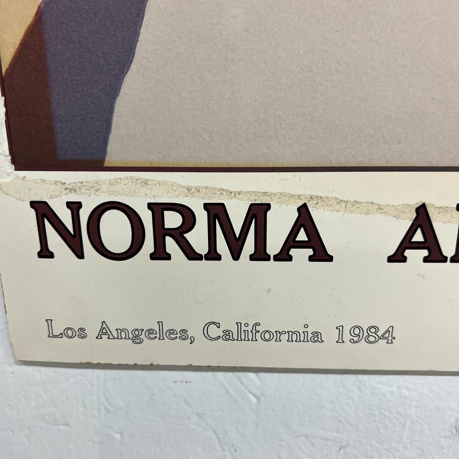 Paper 1984 Norma Andraud Modern Art Los Angeles Ca Many Feathers Embossed Poster  For Sale