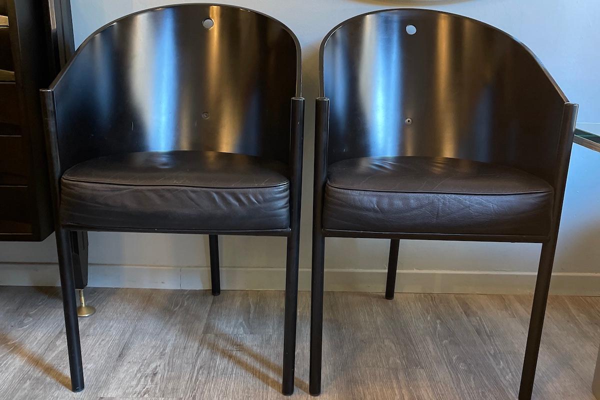 Laqué 1984 Paire de fauteuils Costes par Philippe Starck pour Driade - ALEPH en vente