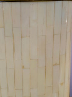 1984 Pair of Tessellated Faux Bone Lamps
