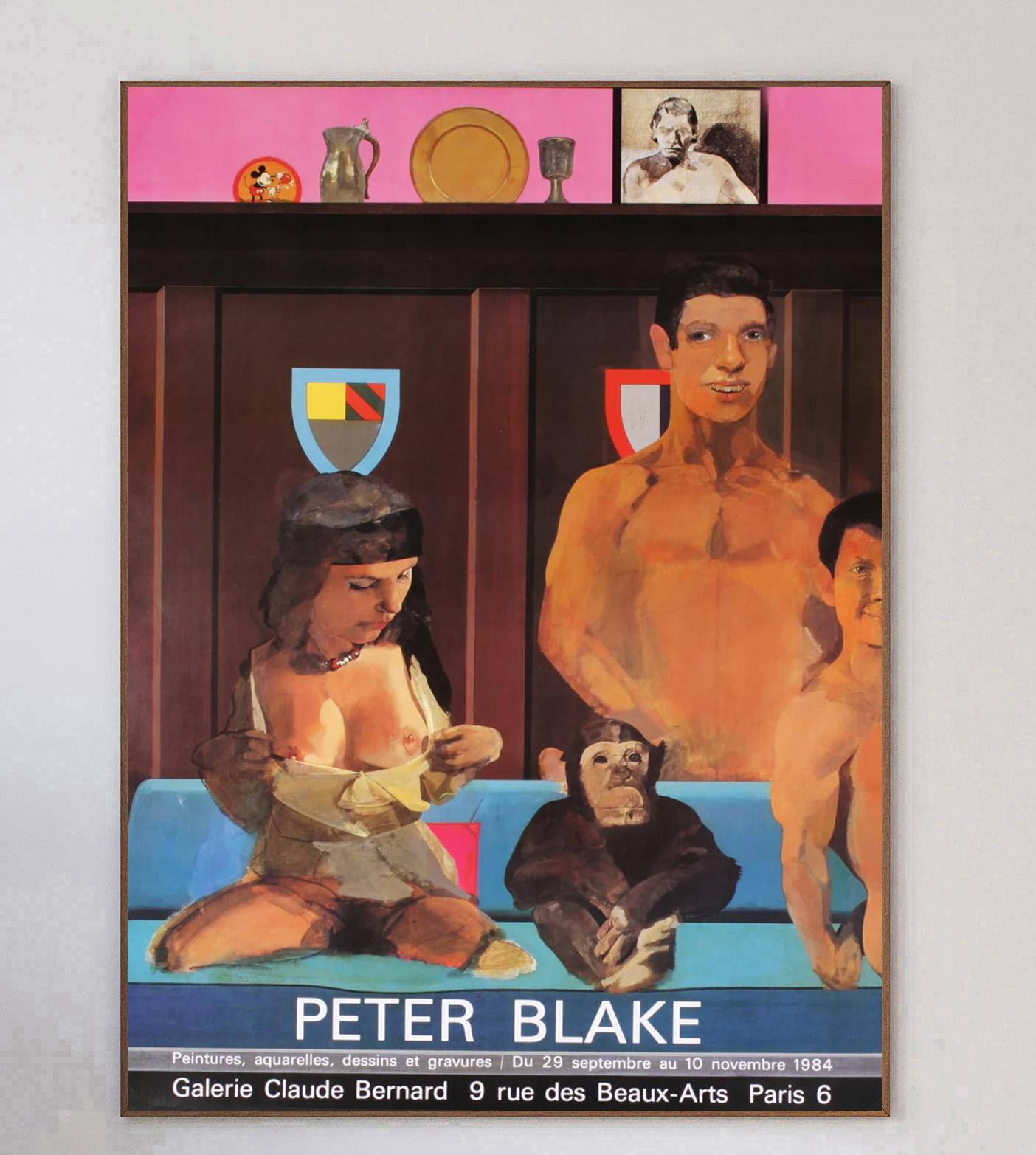 Splendido poster che promuove una mostra alla Galerie Claude Bernard per il 