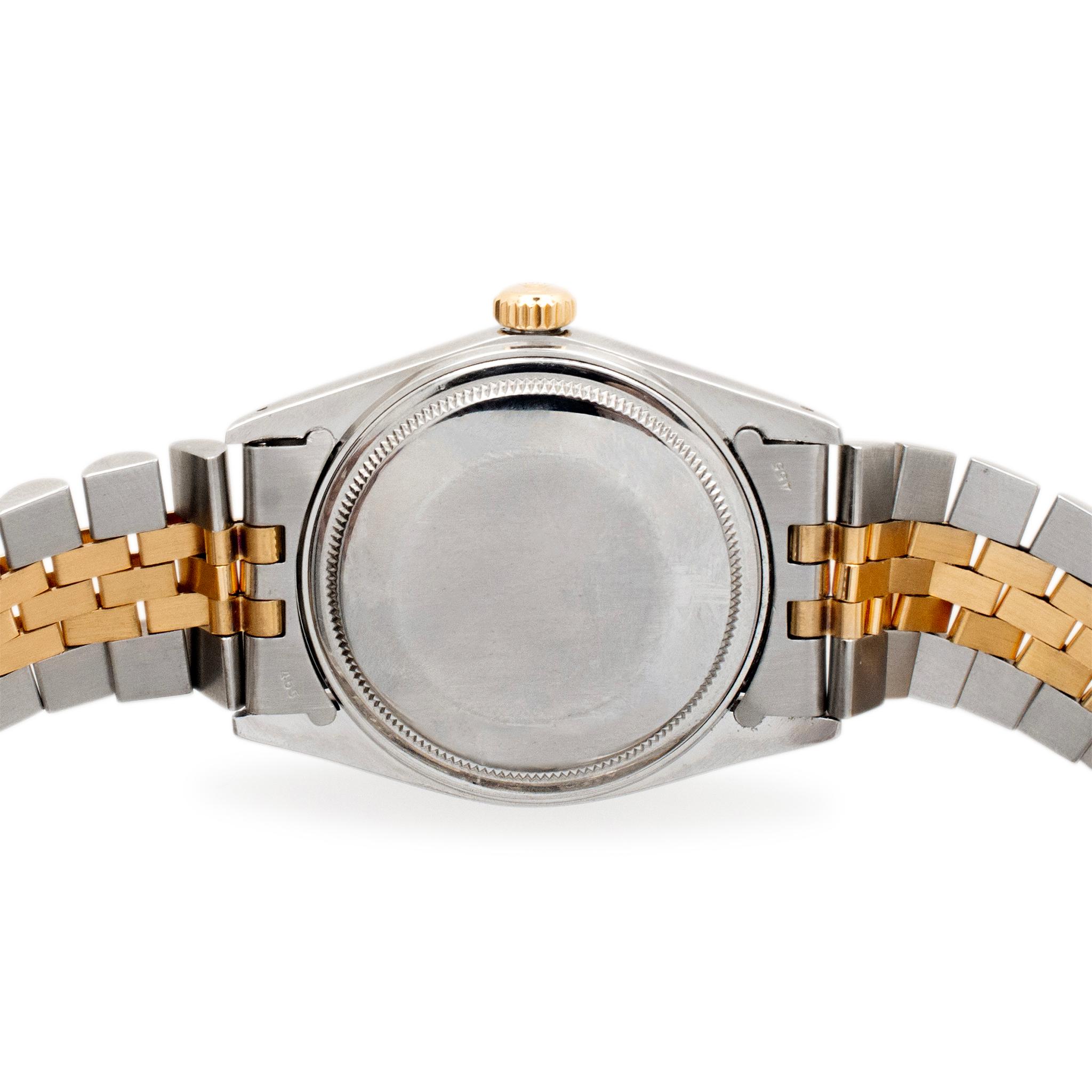 Women's or Men's 1984 Rolex Datejust 36MM 16013 Champagne Diamond Dial Two Tone Jubilee Watch