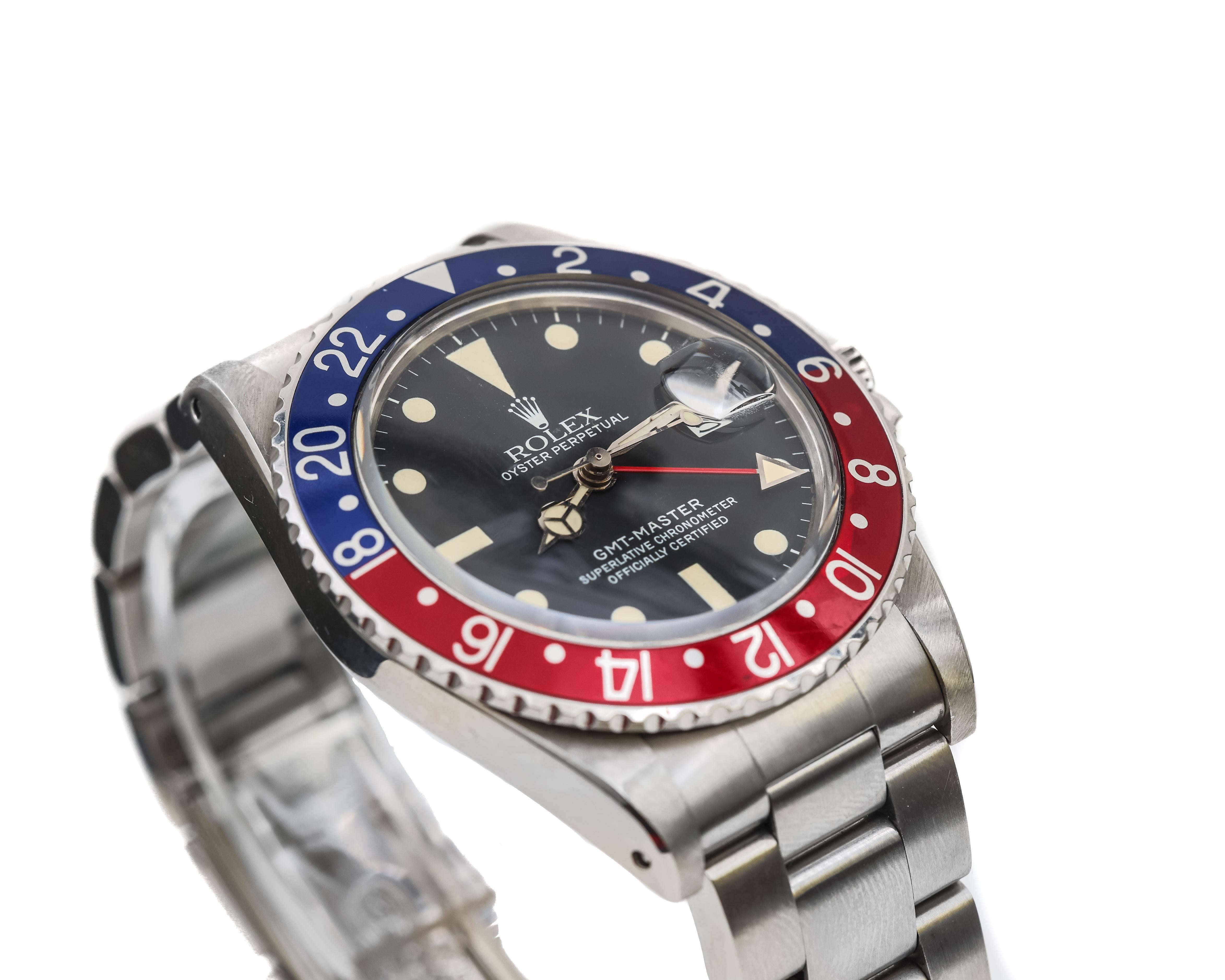 Modern 1984 Rolex GMT 16750 Patina Mint with Papers