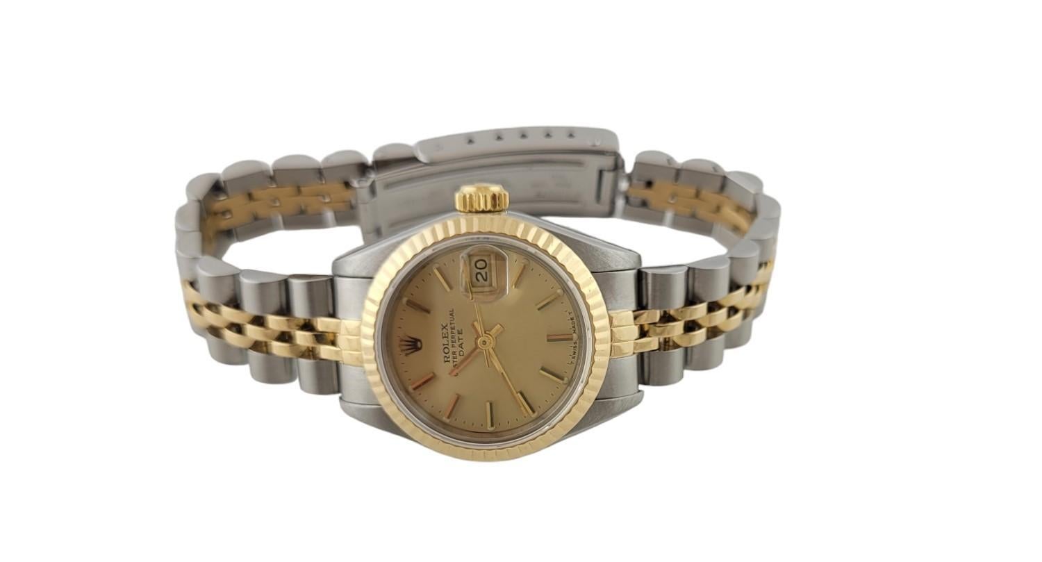 1984 Rolex Ladies Two Tone Watch 69173 Jubilee Band Gold Dial #17221 1