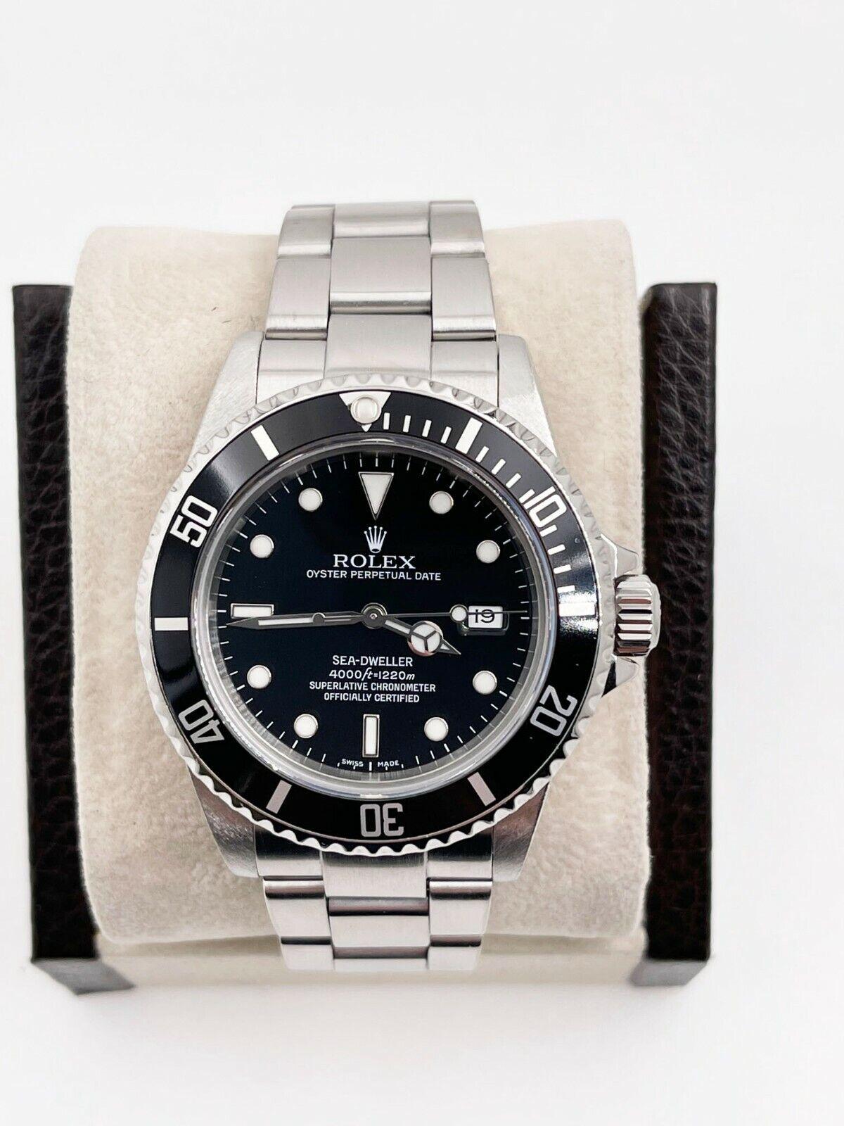 1984 Rolex Sea Dweller 16660 Black Dial Stainless Steel Box Service Paper 5
