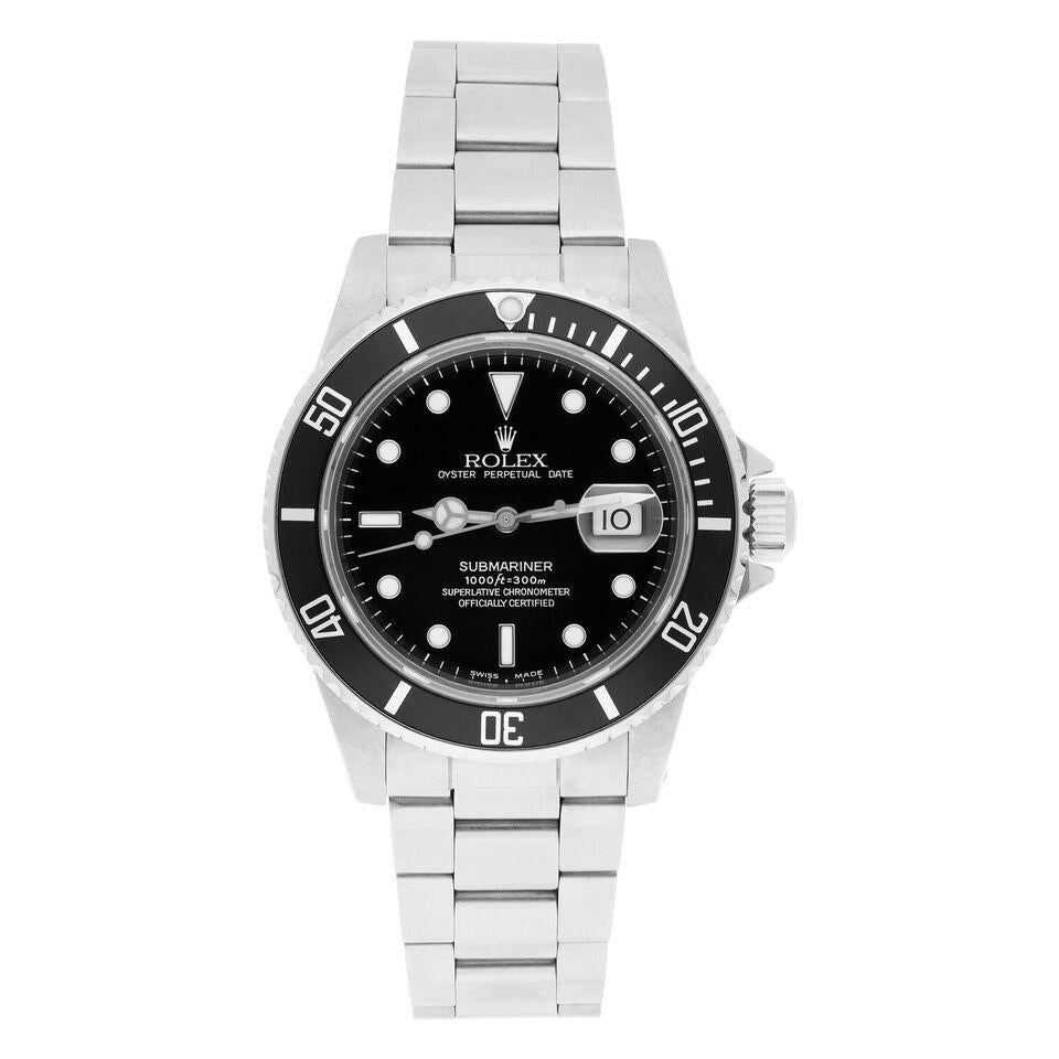 Beautiful vintage Rolex Submariner Date 40mm Black Dial Stainless Steel. Circa 1984 with original box, papers, manual and service records.
Watch has been slightly polished and is in excellent condition. This very rare vintage watch is a must-have