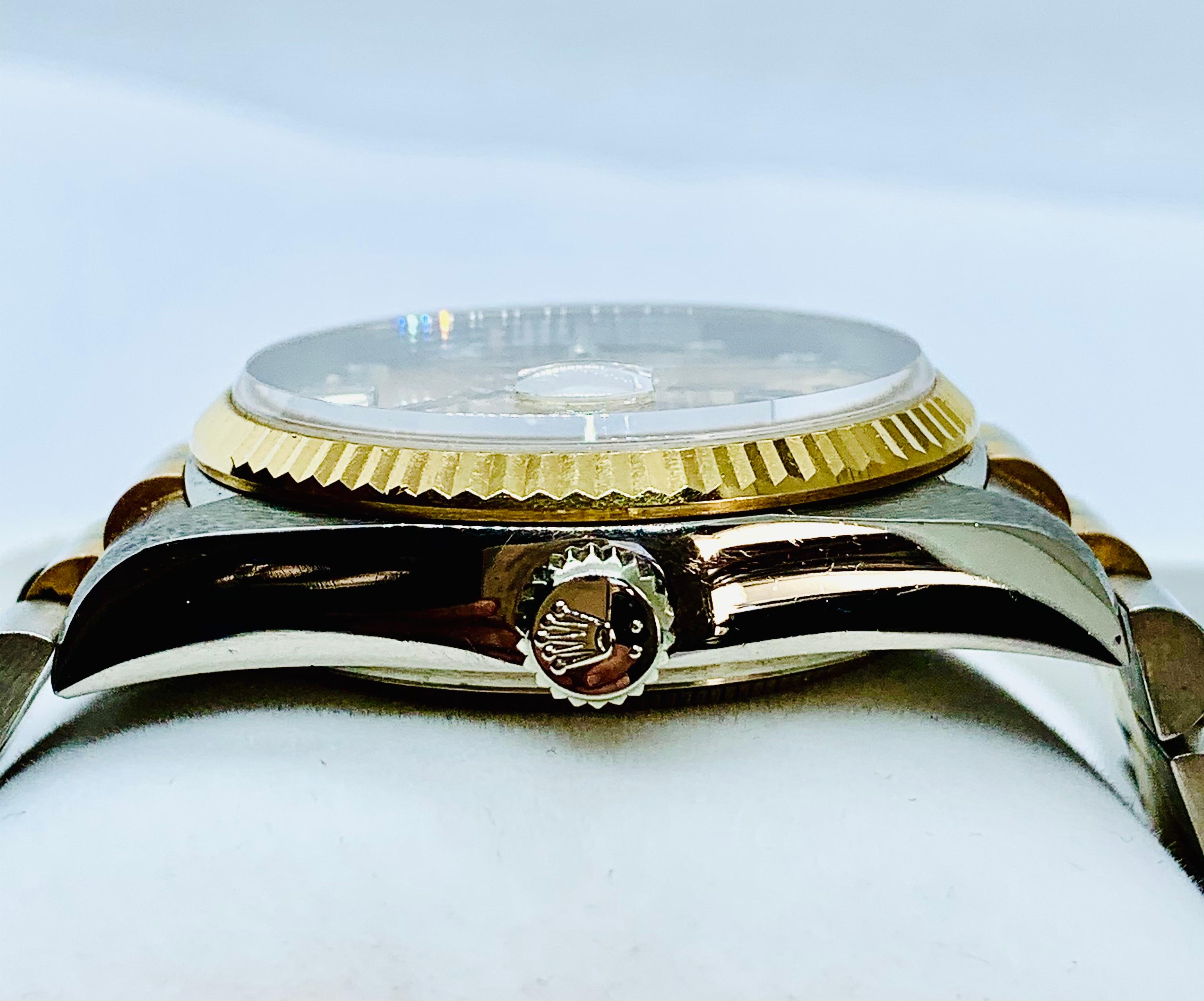 1984 Rolex Tridor Day Date 18 Karat Gold und Diamantuhr 4