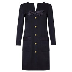 Vintage 1984 Runway Documented Chanel Karl Lagerfeld Tuxedo Dress