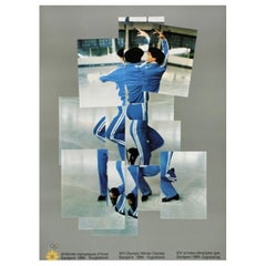 Olympische Winterspiele 1984 in Sarajewo - David Hockney Original Vintage Poster