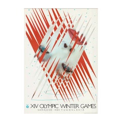 1984 Sarajevo Winter Olympic Games - James Rosenquist Original Vintage Poster