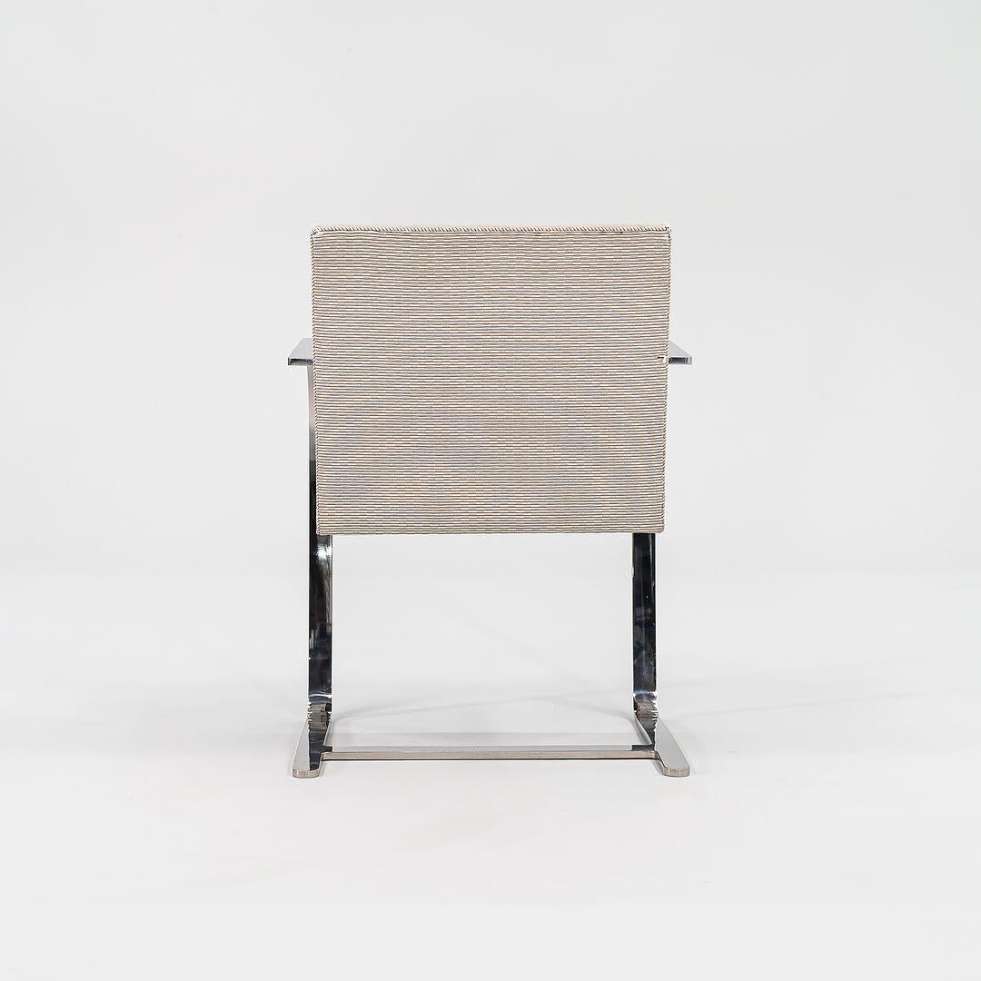 1984 Set aus sechs Mies van der Rohe für Knoll Flachen Barstühlen Brno in Grau im Angebot 3