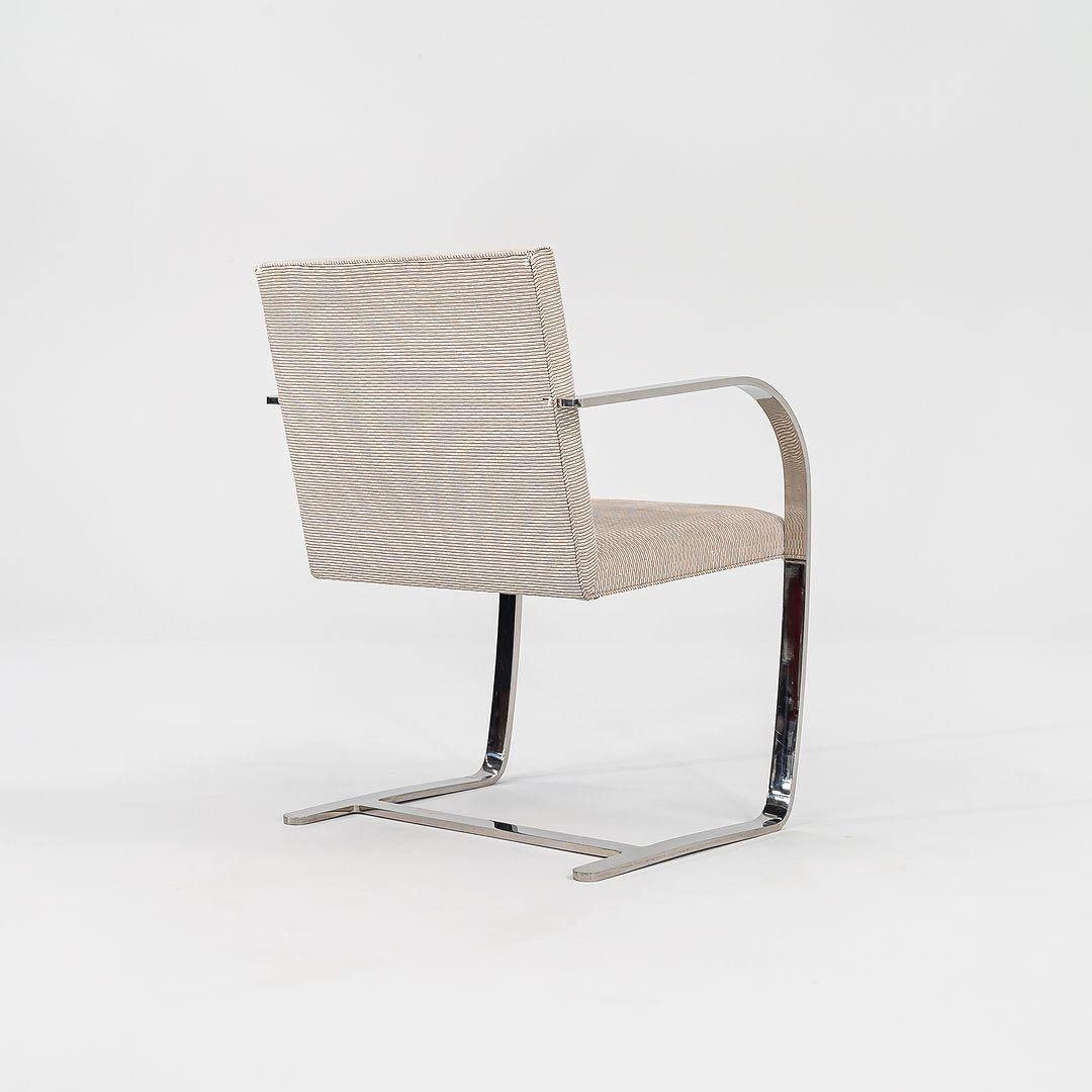 1984 Set aus sechs Mies van der Rohe für Knoll Flachen Barstühlen Brno in Grau (amerikanisch) im Angebot