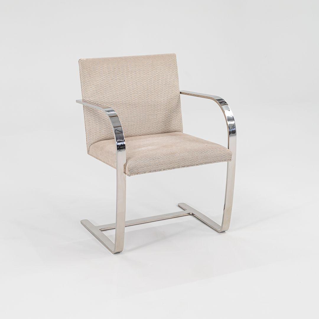 1984 Set aus sechs Mies van der Rohe für Knoll Flachen Barstühlen Brno in Grau im Zustand „Gut“ im Angebot in Philadelphia, PA