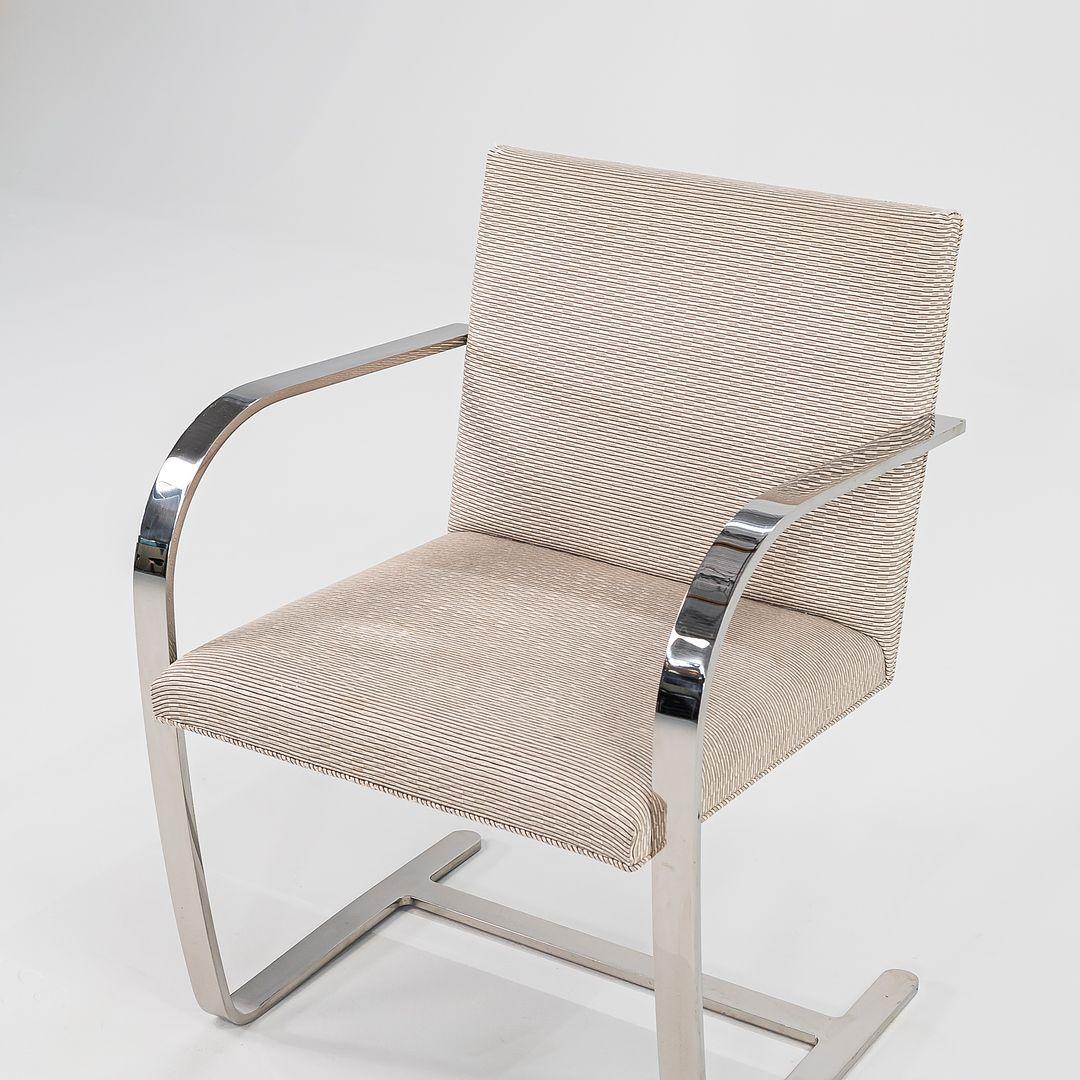1984 Set aus sechs Mies van der Rohe für Knoll Flachen Barstühlen Brno in Grau (Stahl) im Angebot