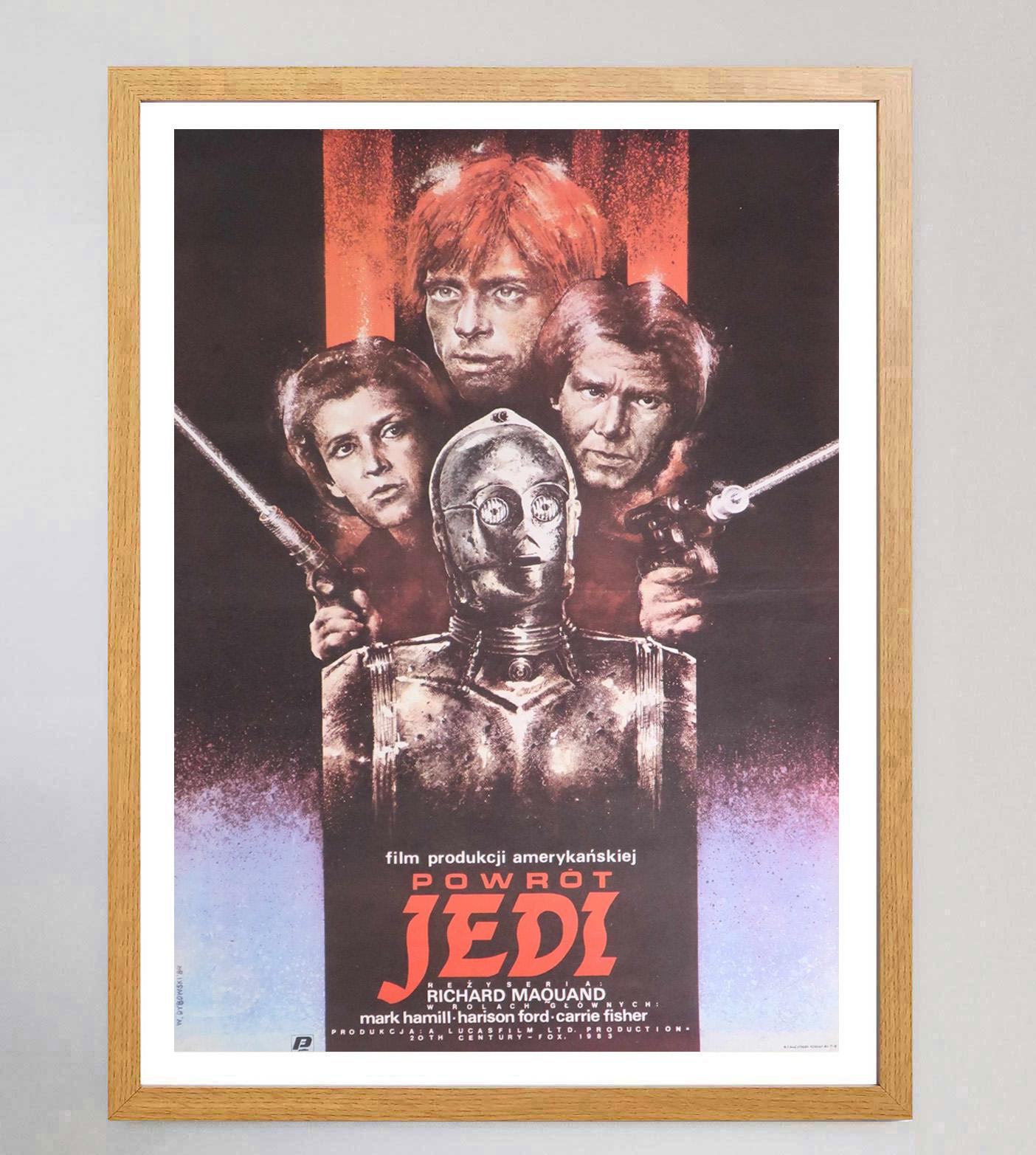 Polacco 1984 Star Wars Il Ritorno Dello Jedi (polacco) Poster originale d'epoca in vendita