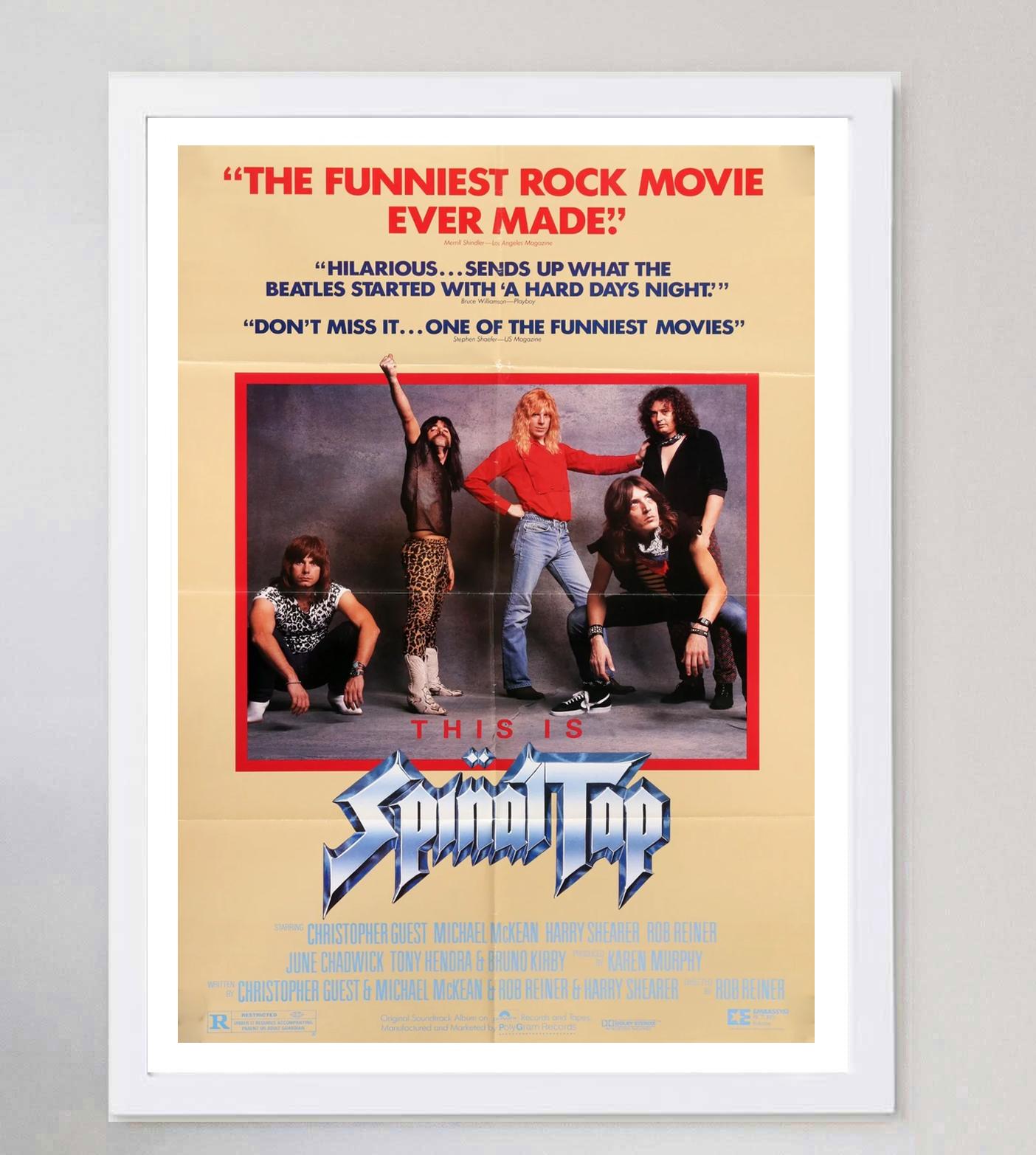 1984 This is Spinal Tap Original Vintage Poster In Good Condition For Sale In Winchester, GB