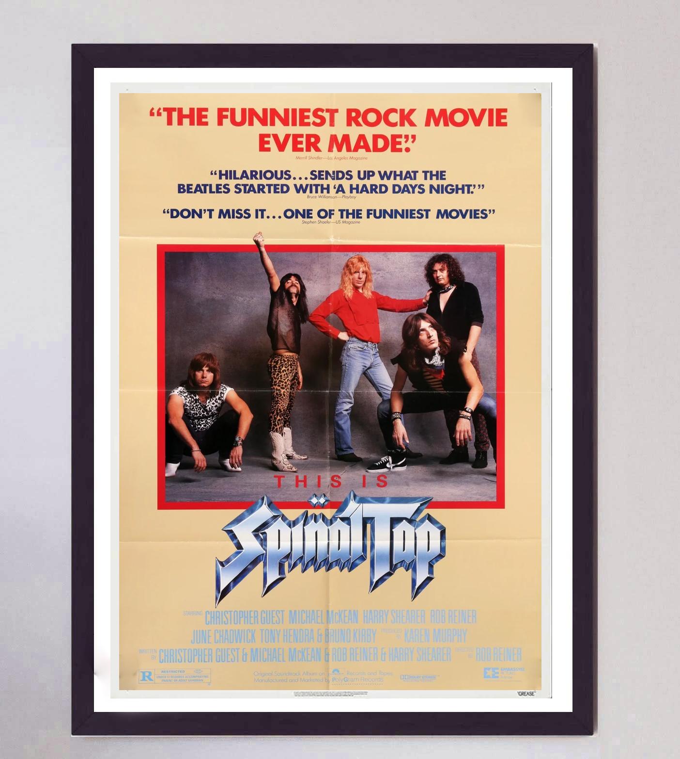Late 20th Century 1984 This is Spinal Tap Original Vintage Poster For Sale