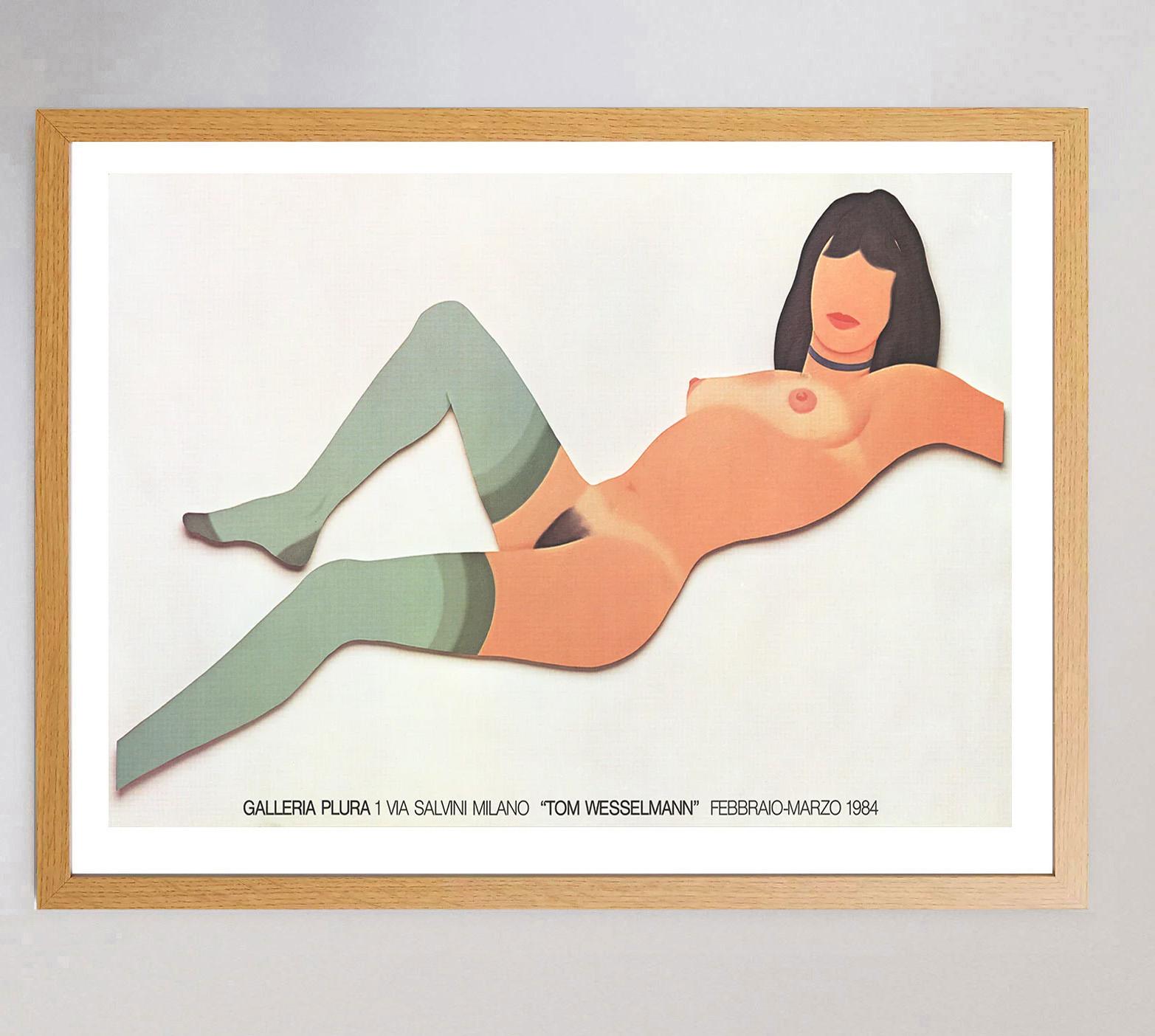 1984 Tom Wesselmann - Galleria Plura Original Vintage Poster (Italienisch) im Angebot