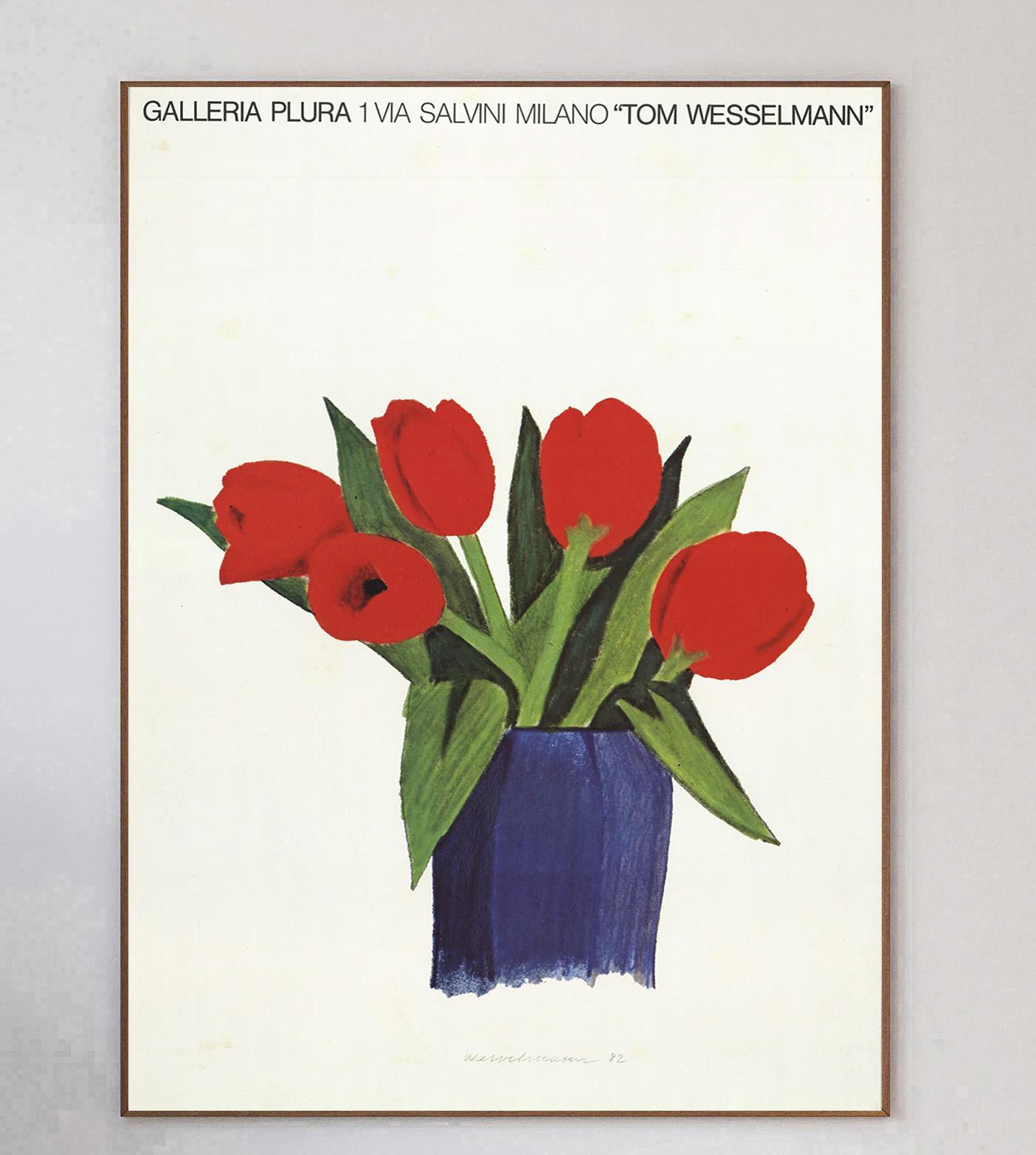 1984 Tom Wesselmann - Galleria Plura Original Vintage Poster (Italienisch) im Angebot