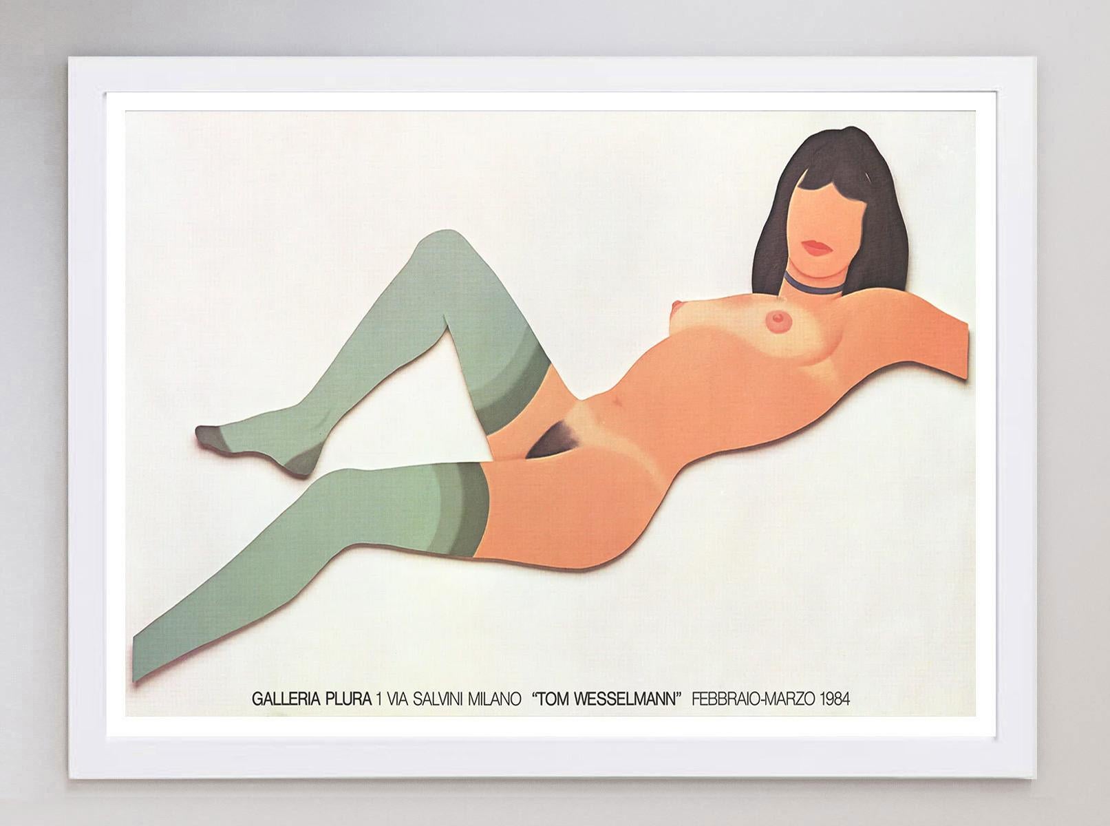 1984 Tom Wesselmann - Galleria Plura Original Vintage Poster im Zustand „Gut“ im Angebot in Winchester, GB