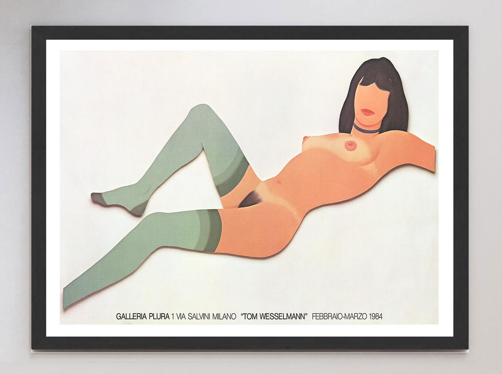 1984 Tom Wesselmann - Galleria Plura Original Vintage Poster (Ende des 20. Jahrhunderts) im Angebot