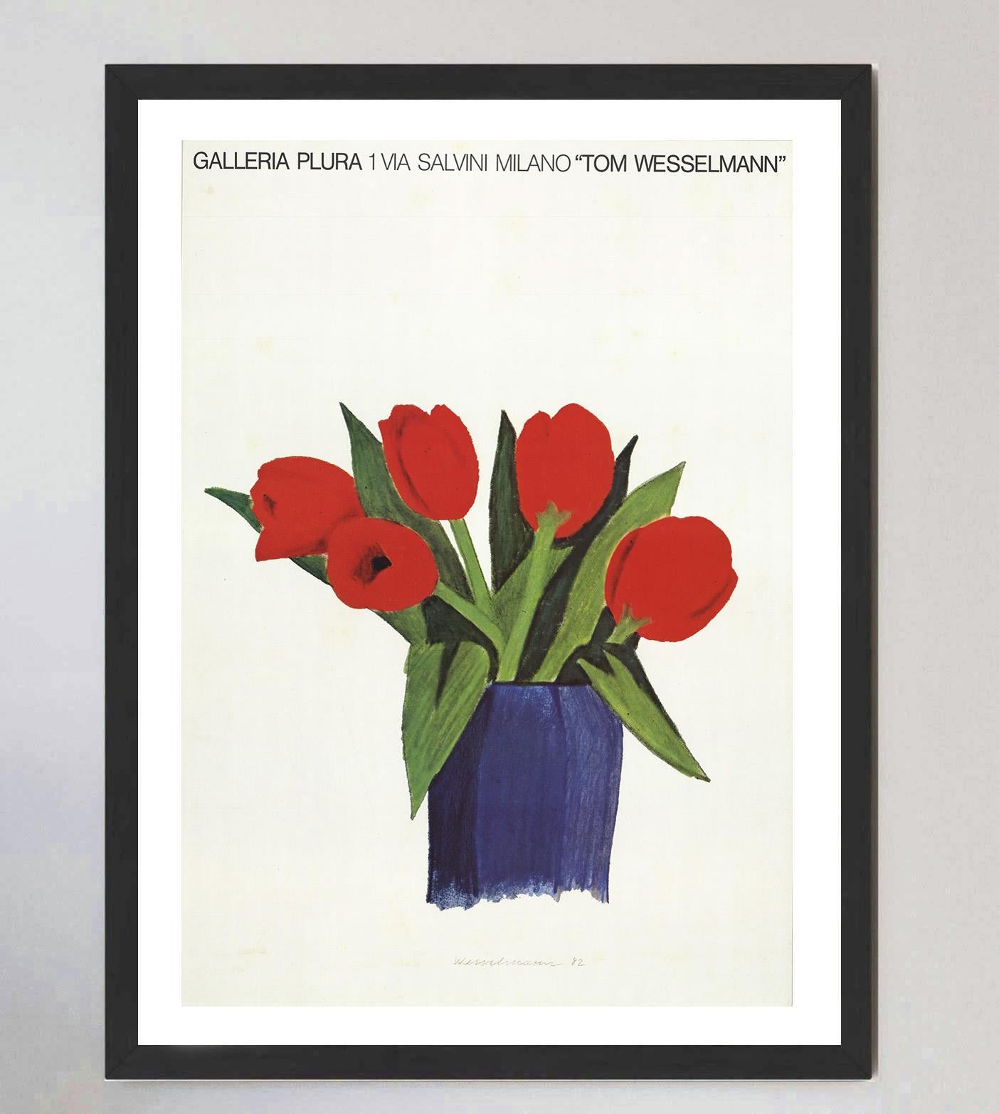 1984 Tom Wesselmann - Galleria Plura Original Vintage Poster (Ende des 20. Jahrhunderts) im Angebot