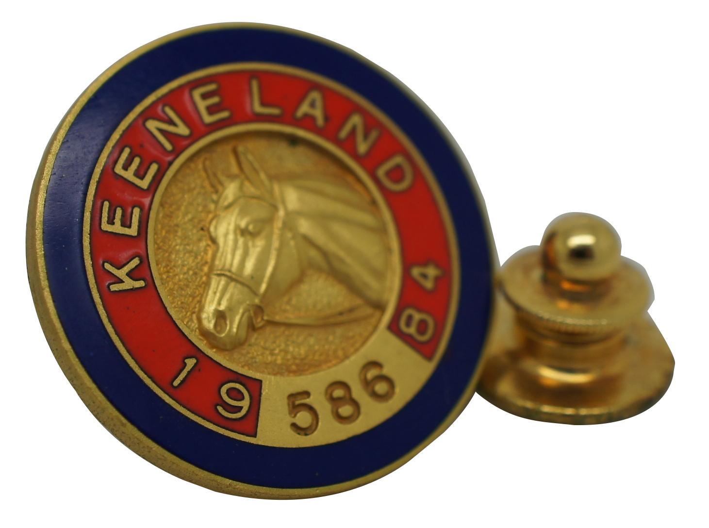 horse racing pin badges