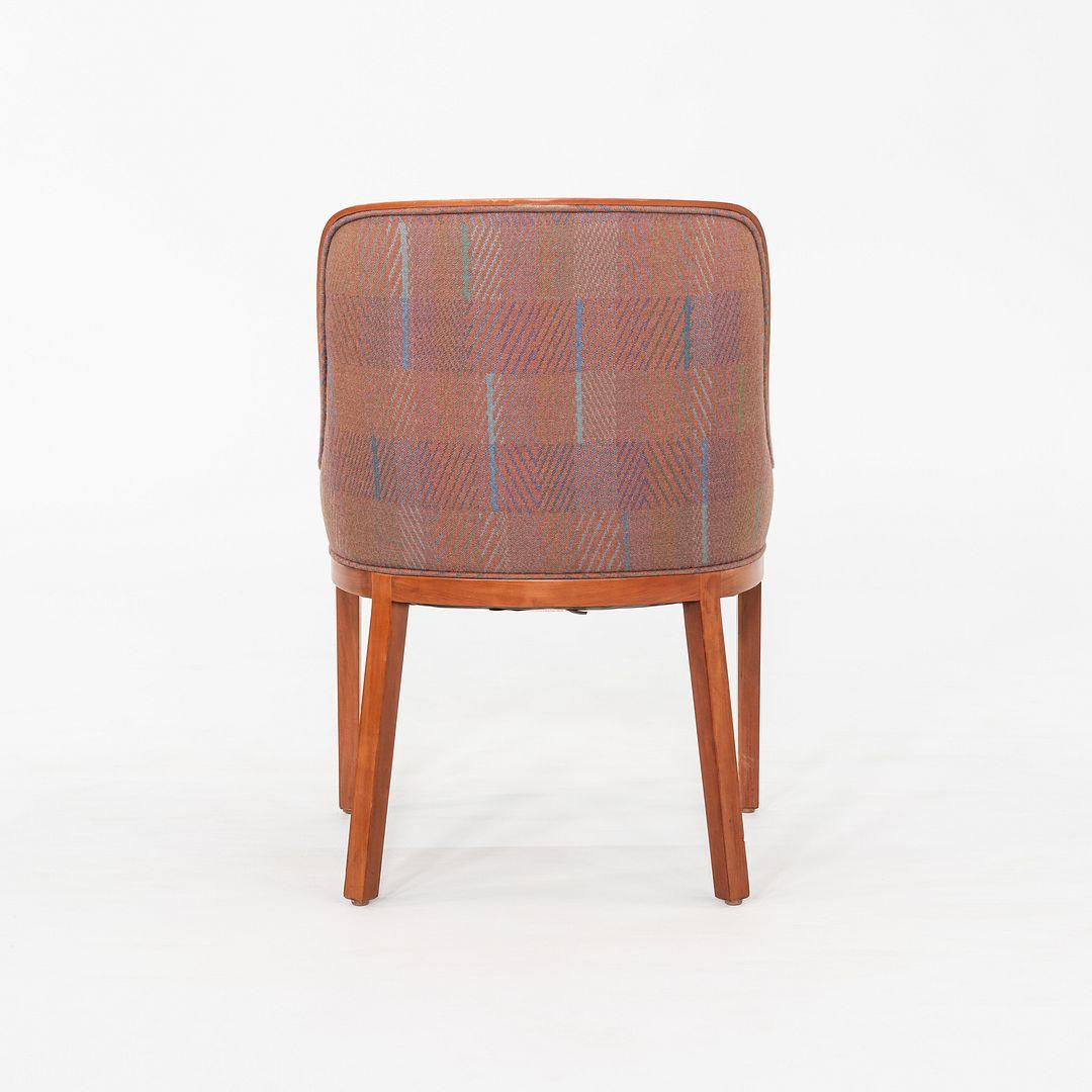 Chaise de salle à manger Ward Bennett pour Brickel Associates, 1984 Tissu Jack Lenor Larsen en vente 1