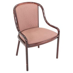 1984 Ward Bennett for Brickel Associates Dining Chair with Red Fabric