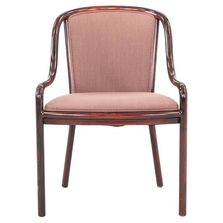 1984 Ward Bennett for Brickel Associates Dining Chair with Red Fabric For Sale