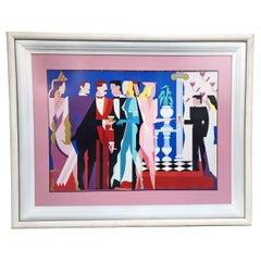 1984s Limited Edition Serigraphy 'Night People I' by Italian Giancarlo Impiglia